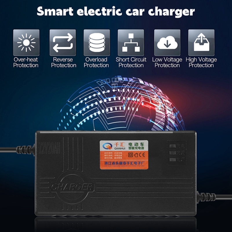 72V 20AH Motorcycle Battery Ch - Electric Scooter Charger recension och pris