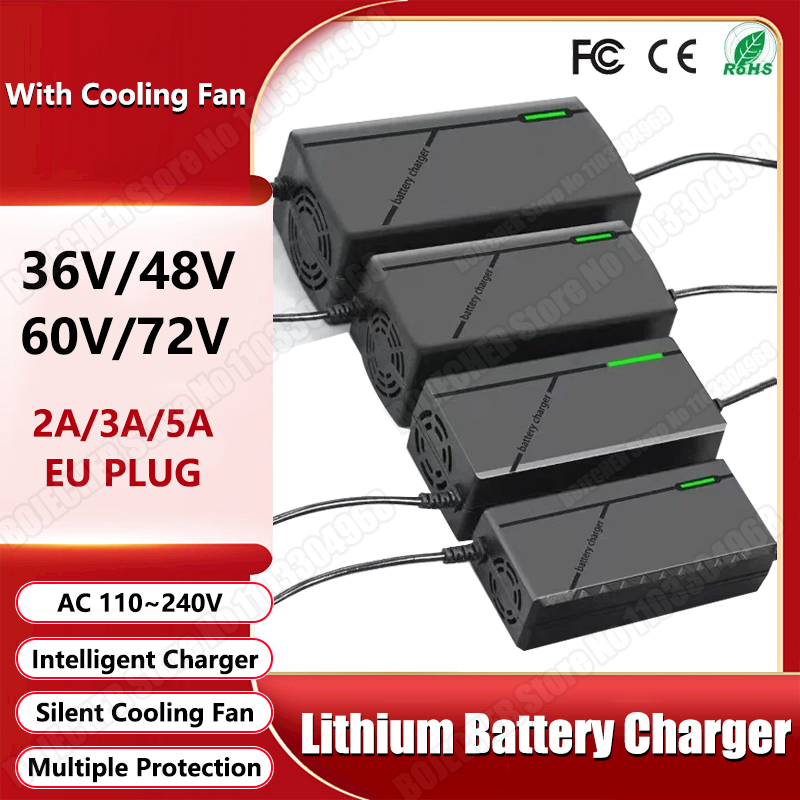 36V 48V 60V 72V Charger 2A 3A  - Electric Scooter Charger recension och pris