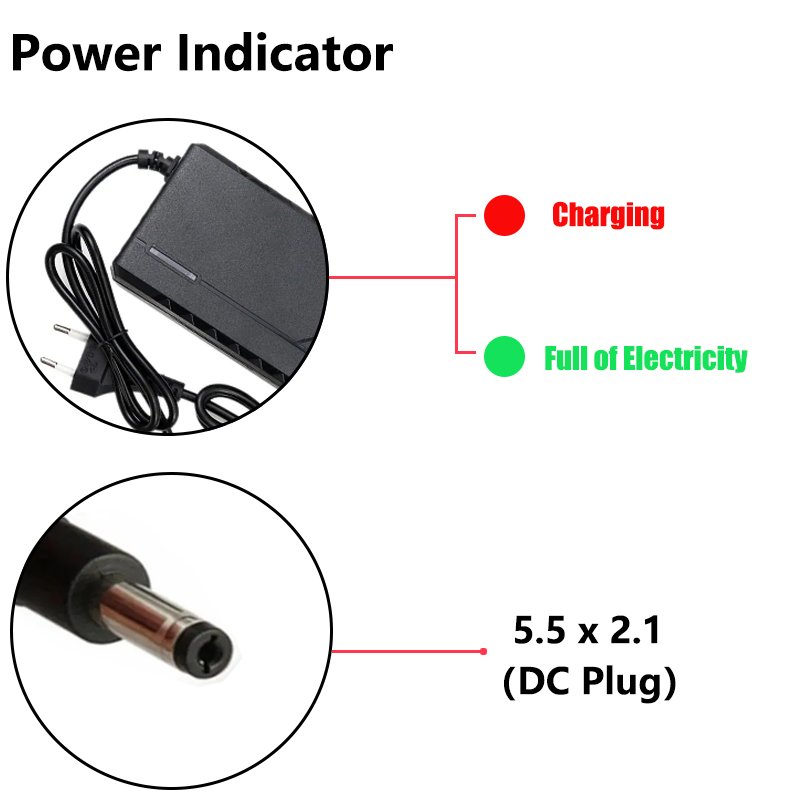 36V 48V 60V 72V Charger 2A 3A  - Electric Scooter Charger recension och pris