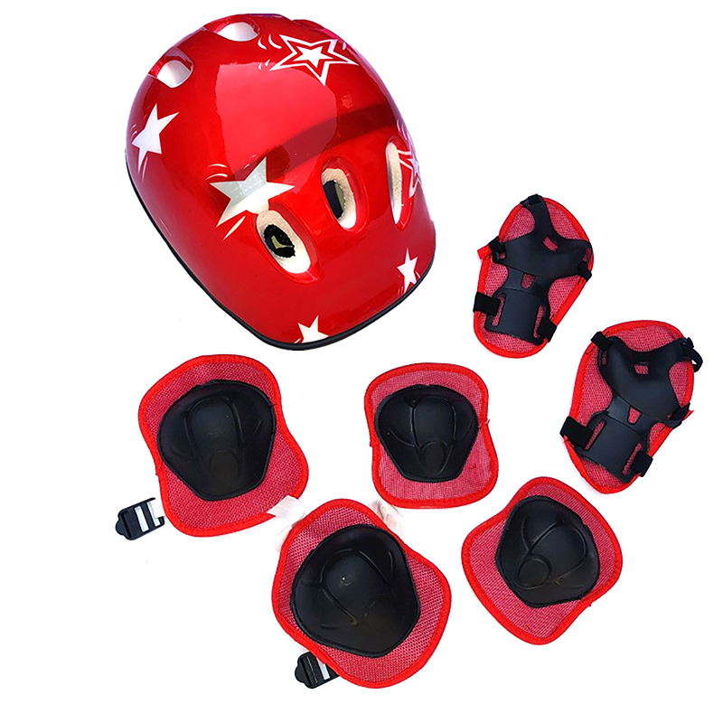New-7Pcs Kids Cycling Protecti - Scooter Helmet Set recension och pris