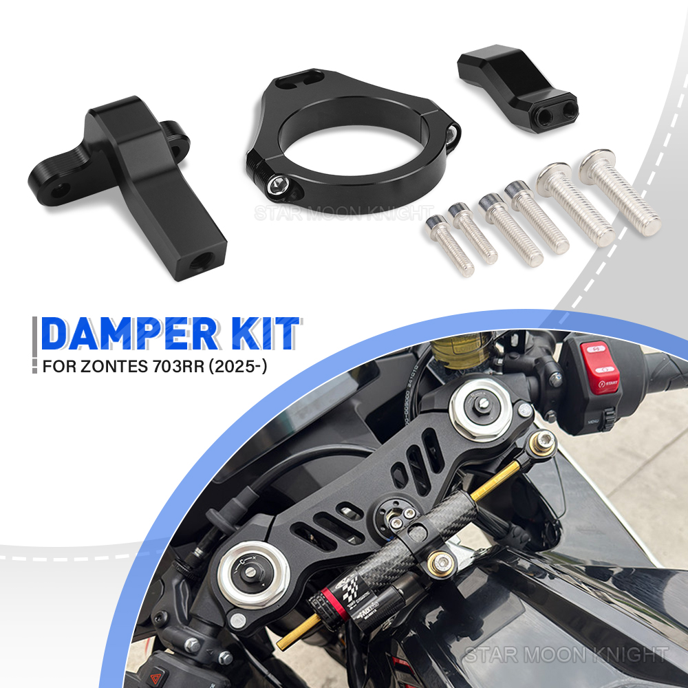 Motorcycle Steering Damper Bra - Steering Damper Stabilizer Kit Cnc recension och pris